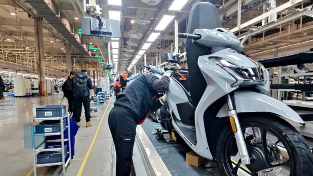 motorcycle production line