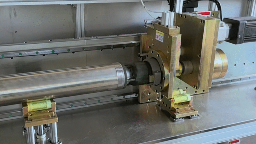 Horizontal Tightening Machine for Submersible Pump Outlet Connector