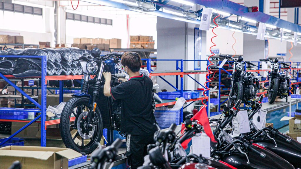 motorcycle production line assembly line 