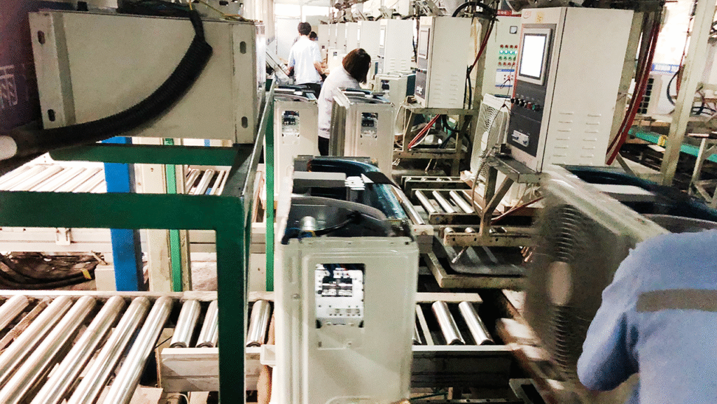 Characteristics of Semi-Automatic Air Conditioner Production Line