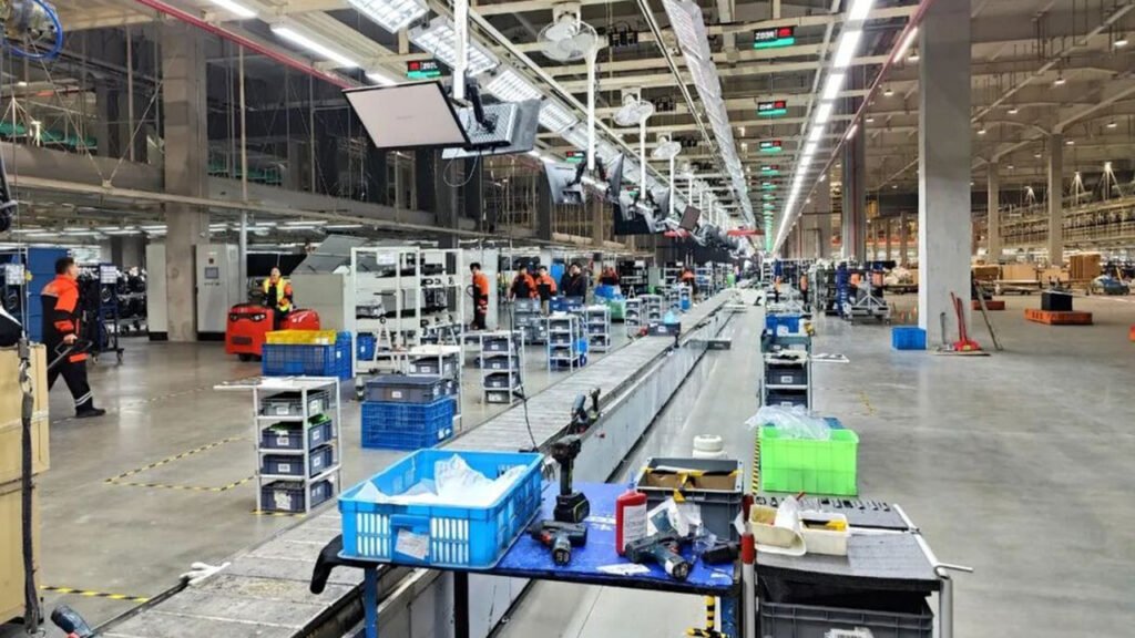 motorcycle production line