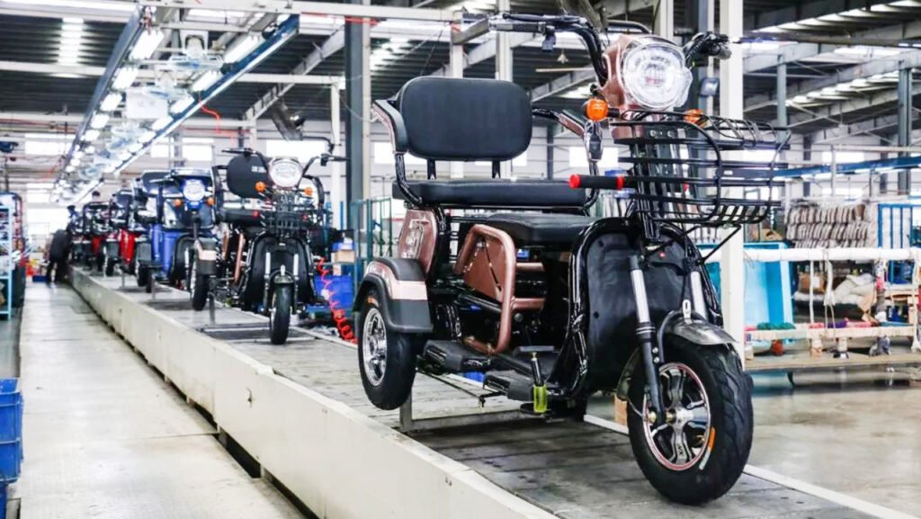 three wheel tricycle assembly line
