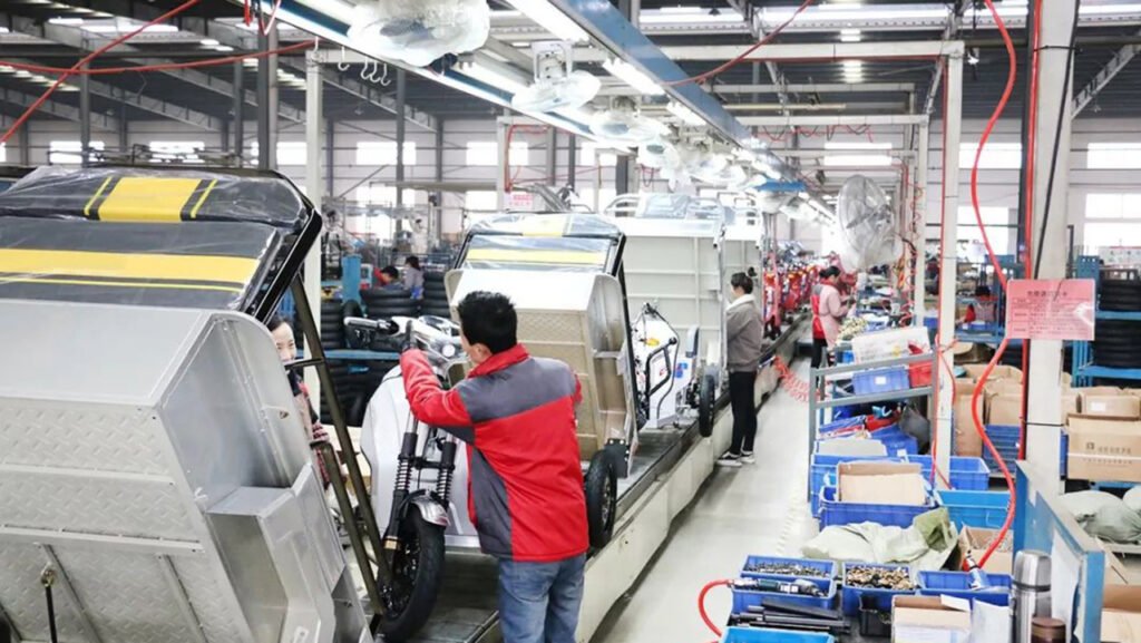 three wheel tricycle assembly line