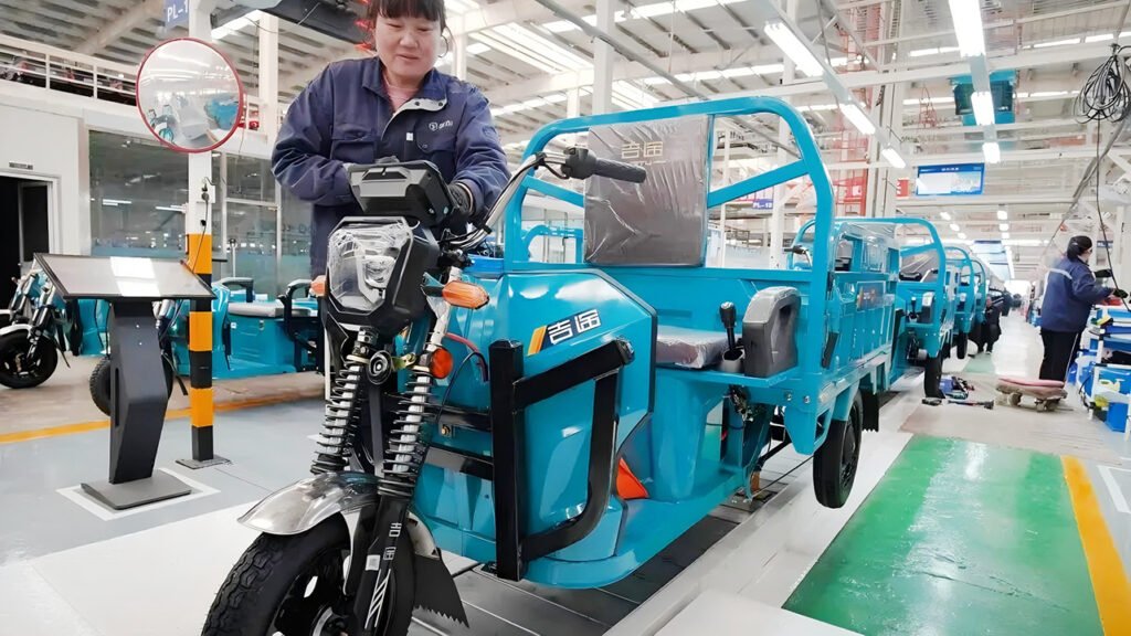 three wheel tricycle assembly line