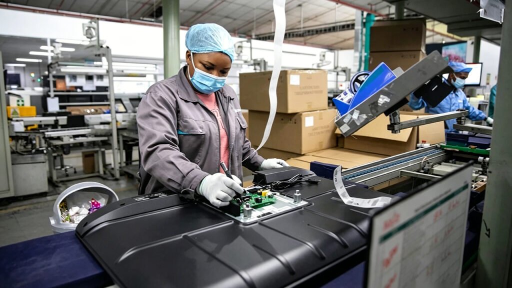 TV assembly line