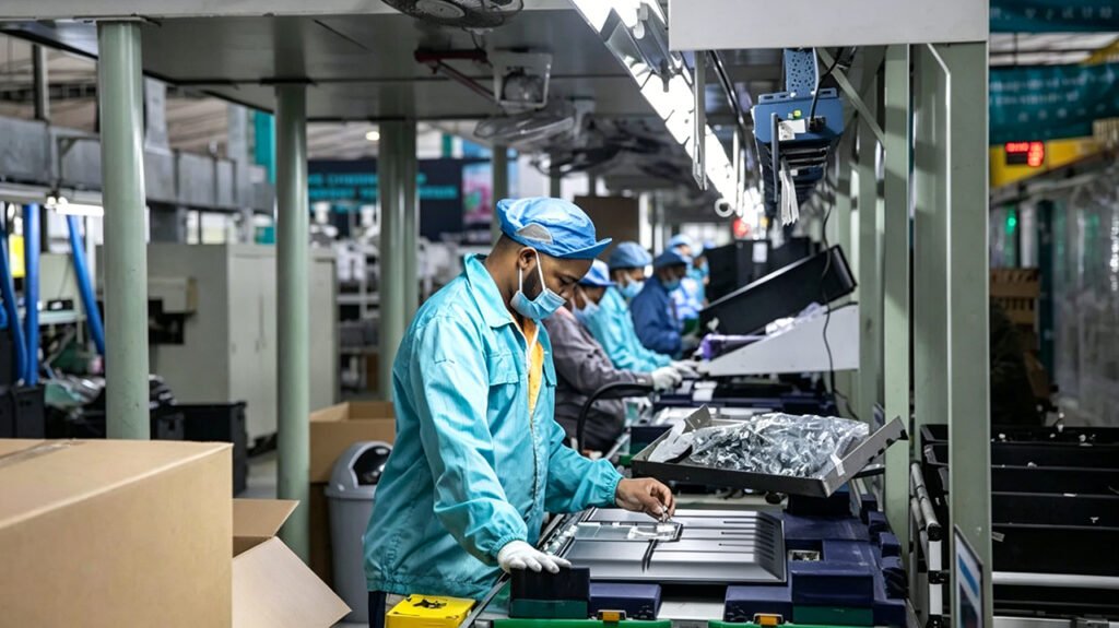 TV assembly line