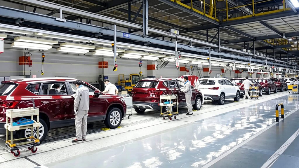 sedan final production line