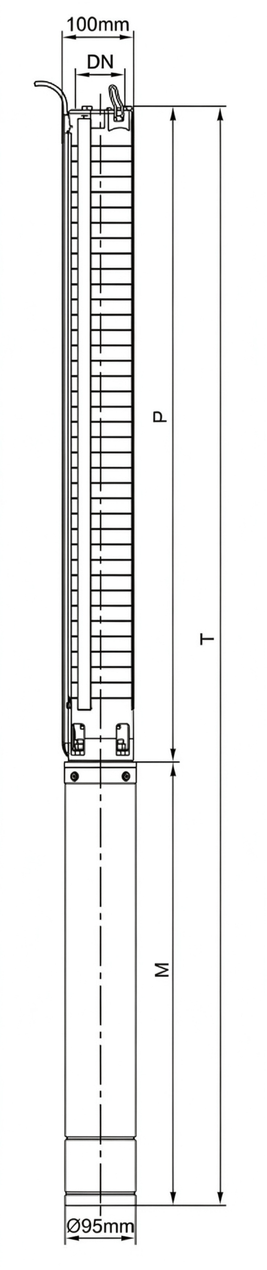4” Borehole Pump–4SP8 Series Deep Well Submersible Pump