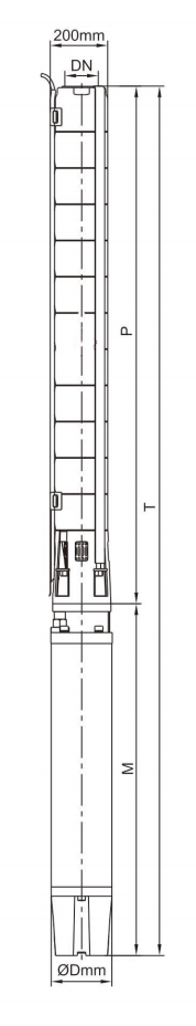 8” Borehole Pump--8SP95 Series Deep Well Submersible Pump