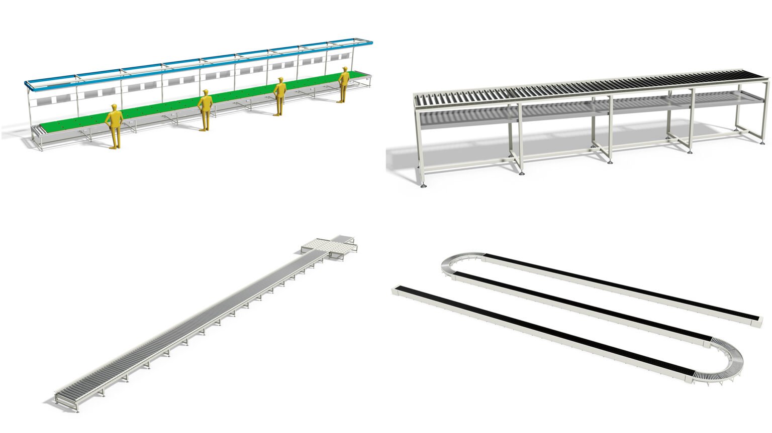Unpowered Roller Conveyor Line-Conveyor Without Motor-Non-Powered ...