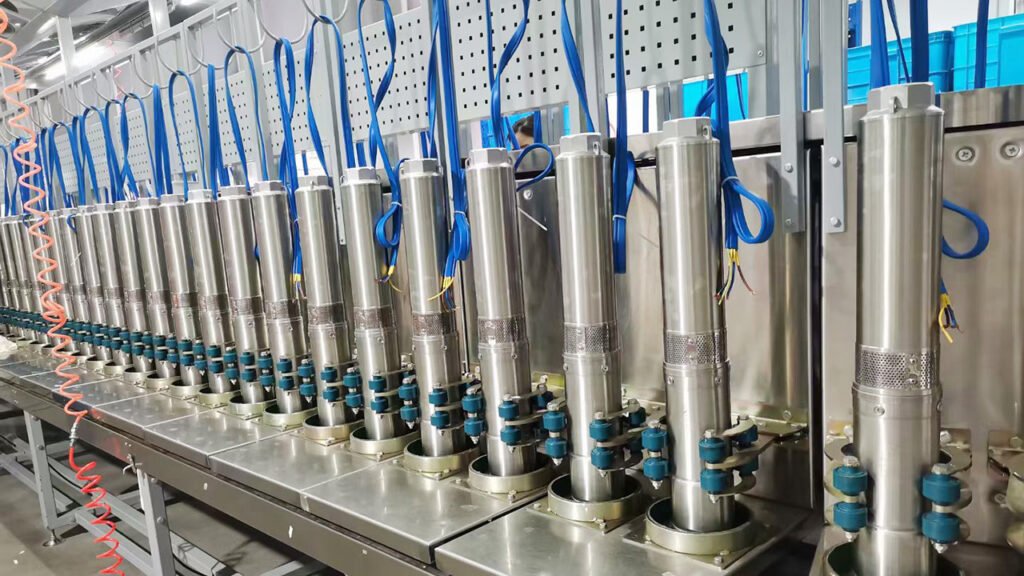 Stainless Steel Deep Well Submersible Pump Assembly Line Stainless Steel Deep Well Submersible Pump Assembly Line
